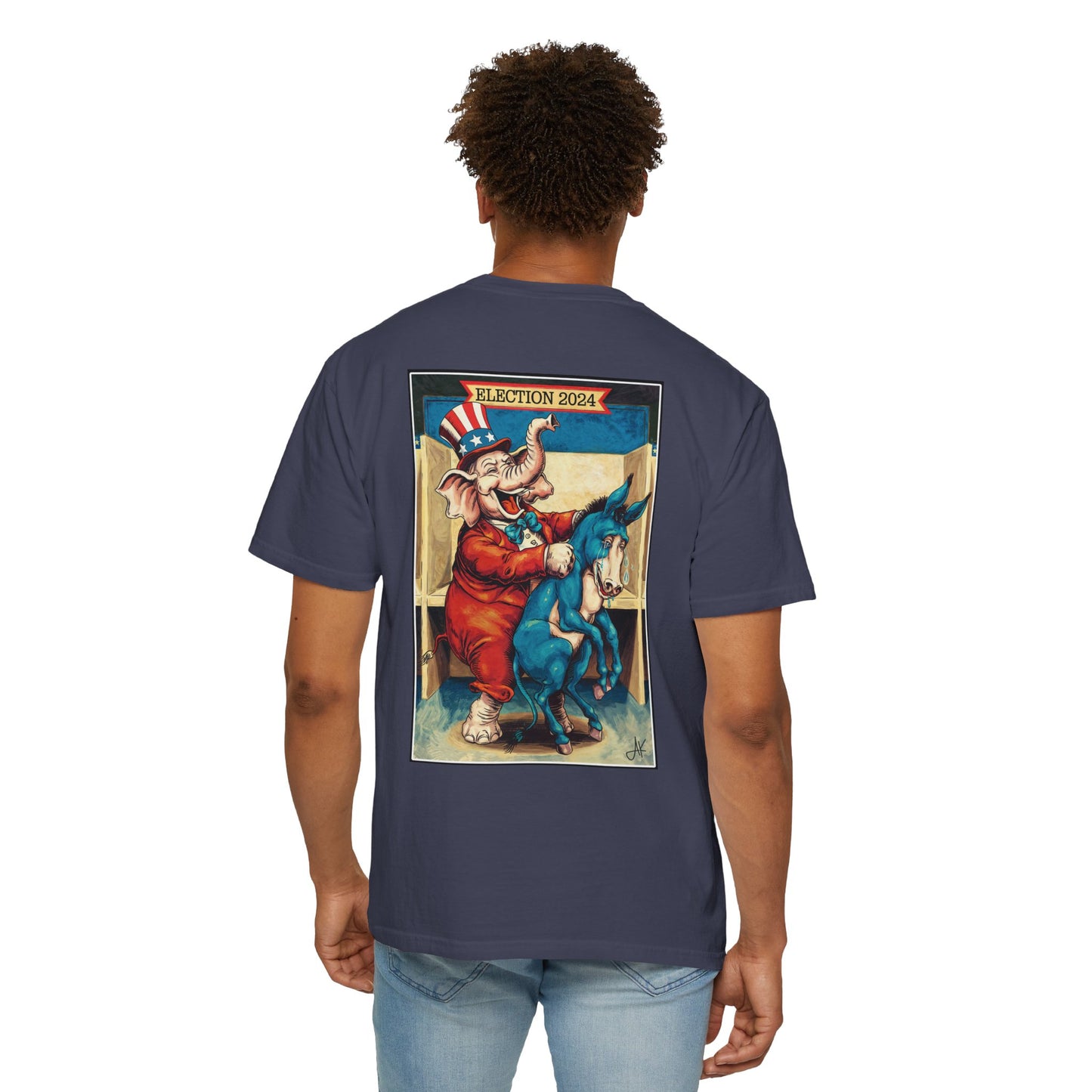 "MAGA Spanked the Donkeys 2024", Unisex T-shirt (Dark Colors)