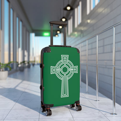 "A Simple High Cross", Suitcases (Dark Green)
