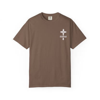 "Steadfast Cross in White", Unisex T-shirt