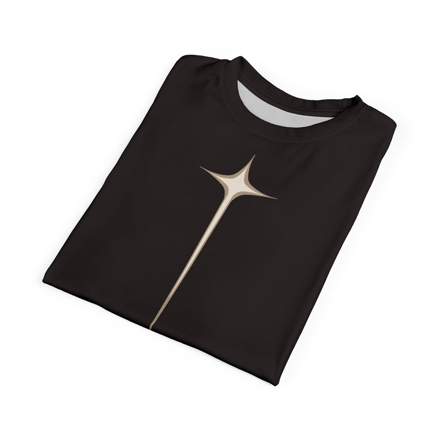 "Acts 17:28", Unisex T-shirt (Licorice Black)