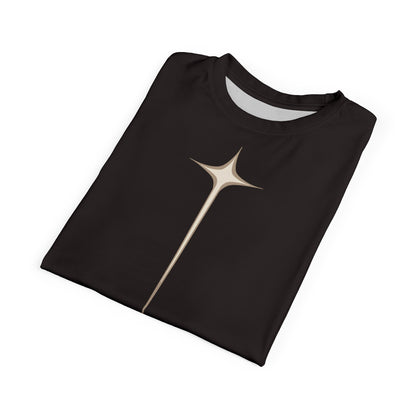 "Acts 17:28", Unisex T-shirt (Licorice Black)
