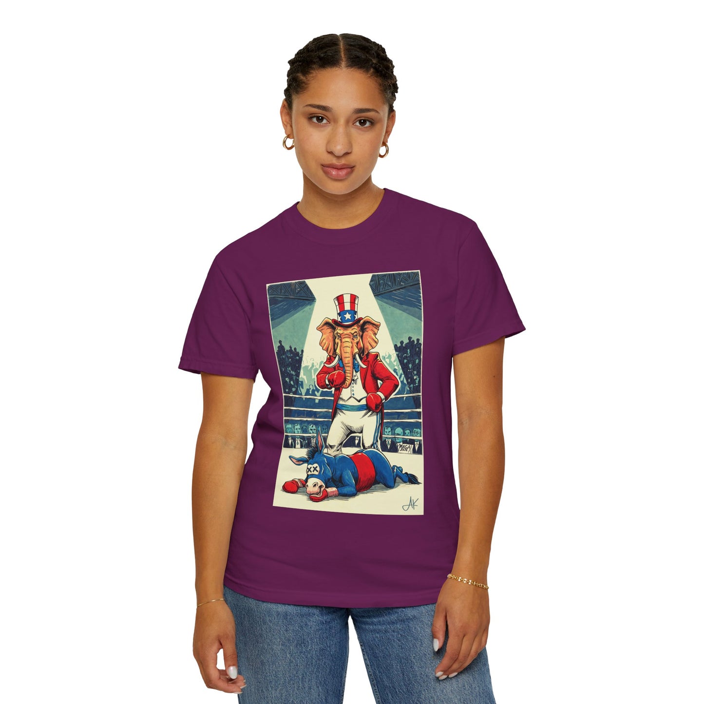 "Brutal Woke Knockout 2024", Unisex T-shirt (Dark Colors)