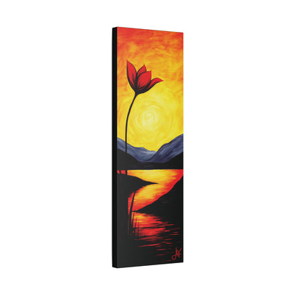 "Bloom of Twilight's Passion", Stretched Classic Canvas Fine Art Print
