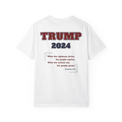 "Trump 2024 - Proverbs 29:2", Unisex T-shirt - Historical Collectible