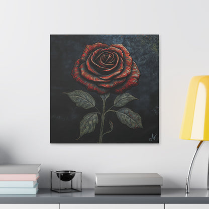 "The Rose Remains", Stretched Classic Canvas Fine Art Print