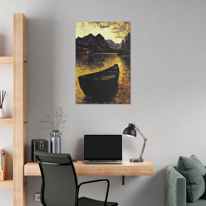 "By Oar and Tide - Ancient Gaelic Highways", Stretched Classic Canvas Fine Art Print