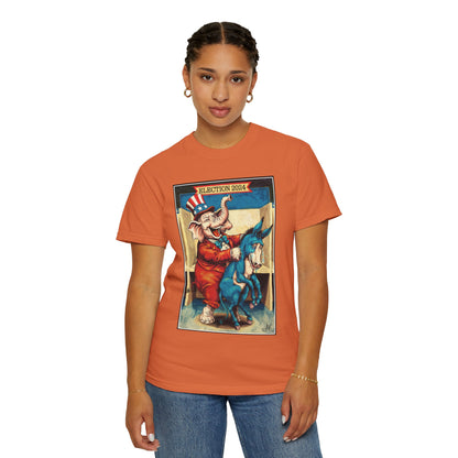 "MAGA Spanked the Donkeys 2024", Unisex T-shirt (Dark Colors)