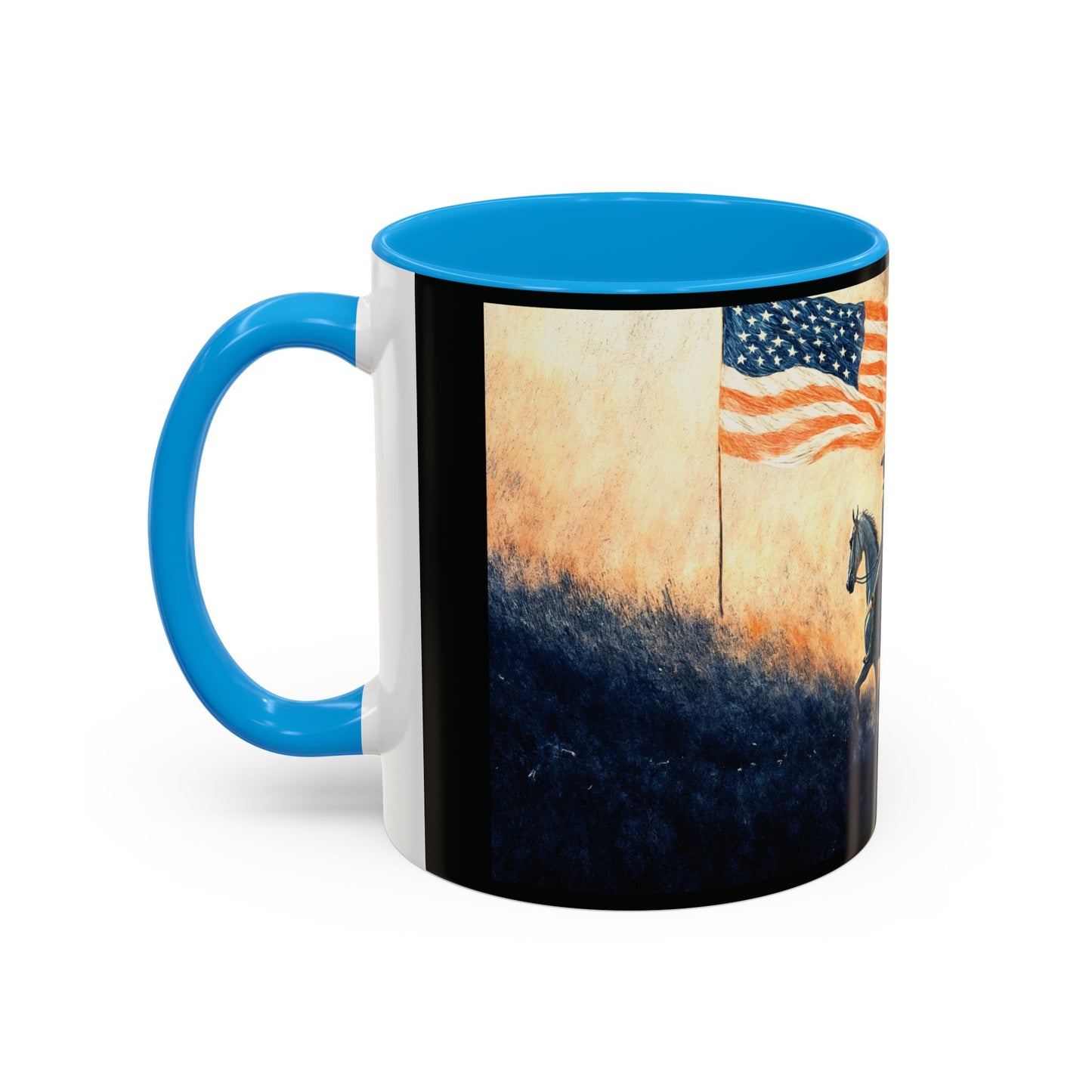 "Liberty under God", Colorful Mugs (11oz, 15oz)