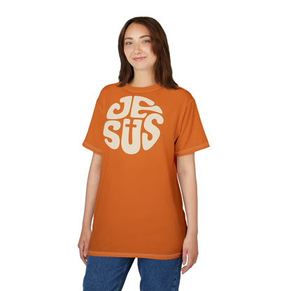 "Retro Jesus", Unisex T-shirt (Mango Tango)
