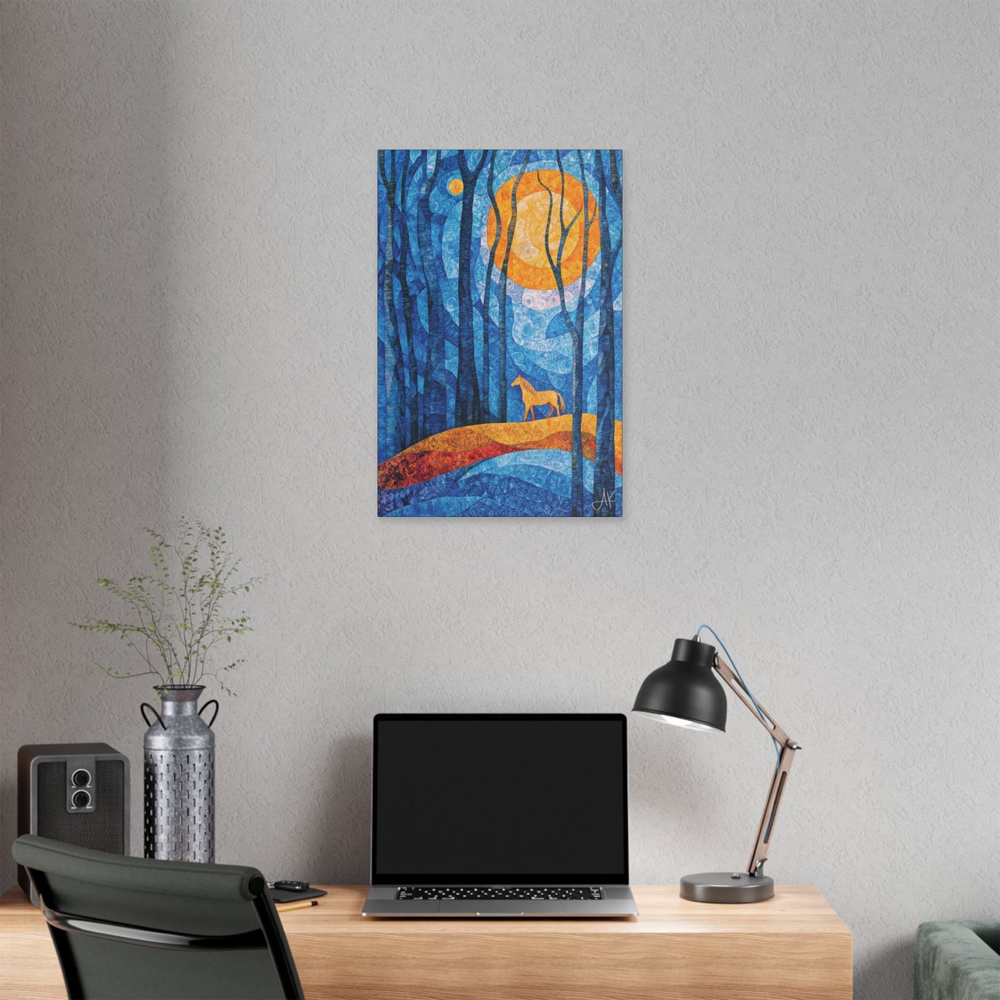 "Bathing in Early Morning's Light", Stretched Classic Canvas Fine Art Print