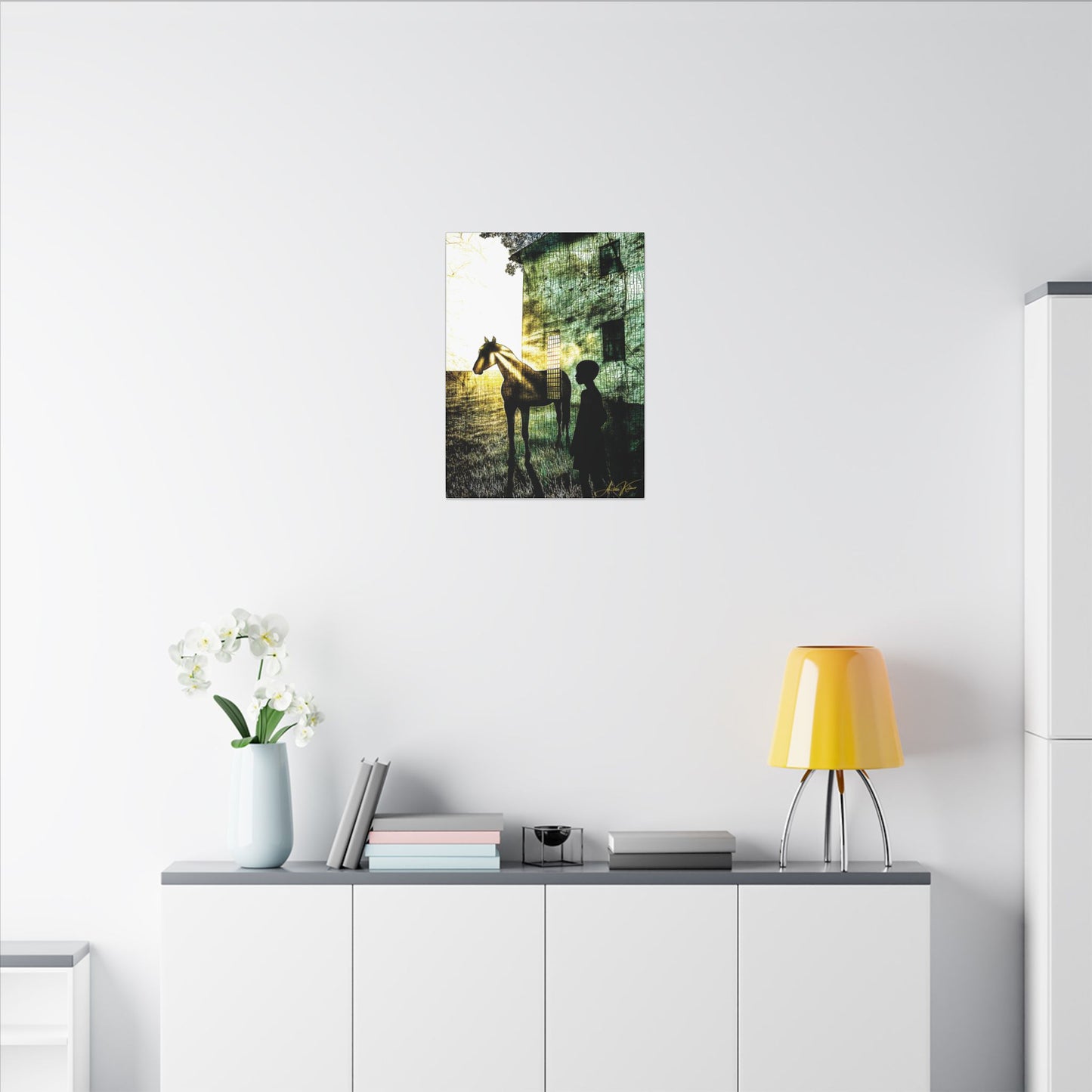 "The Back Paddock", Matte Canvas Fine Art Print