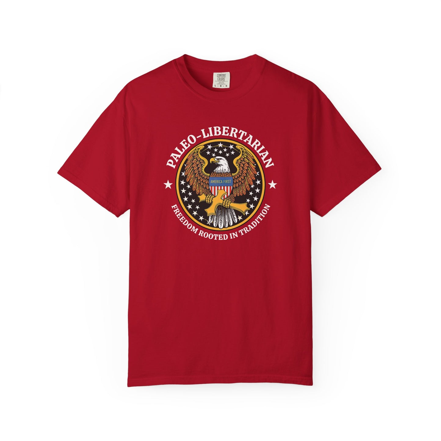 "Paleo-Libertarian" #01, Unisex T-shirt (Dark Colors)