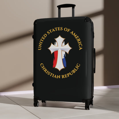 "USA Christian Republic" #12, Suitcase (Black)