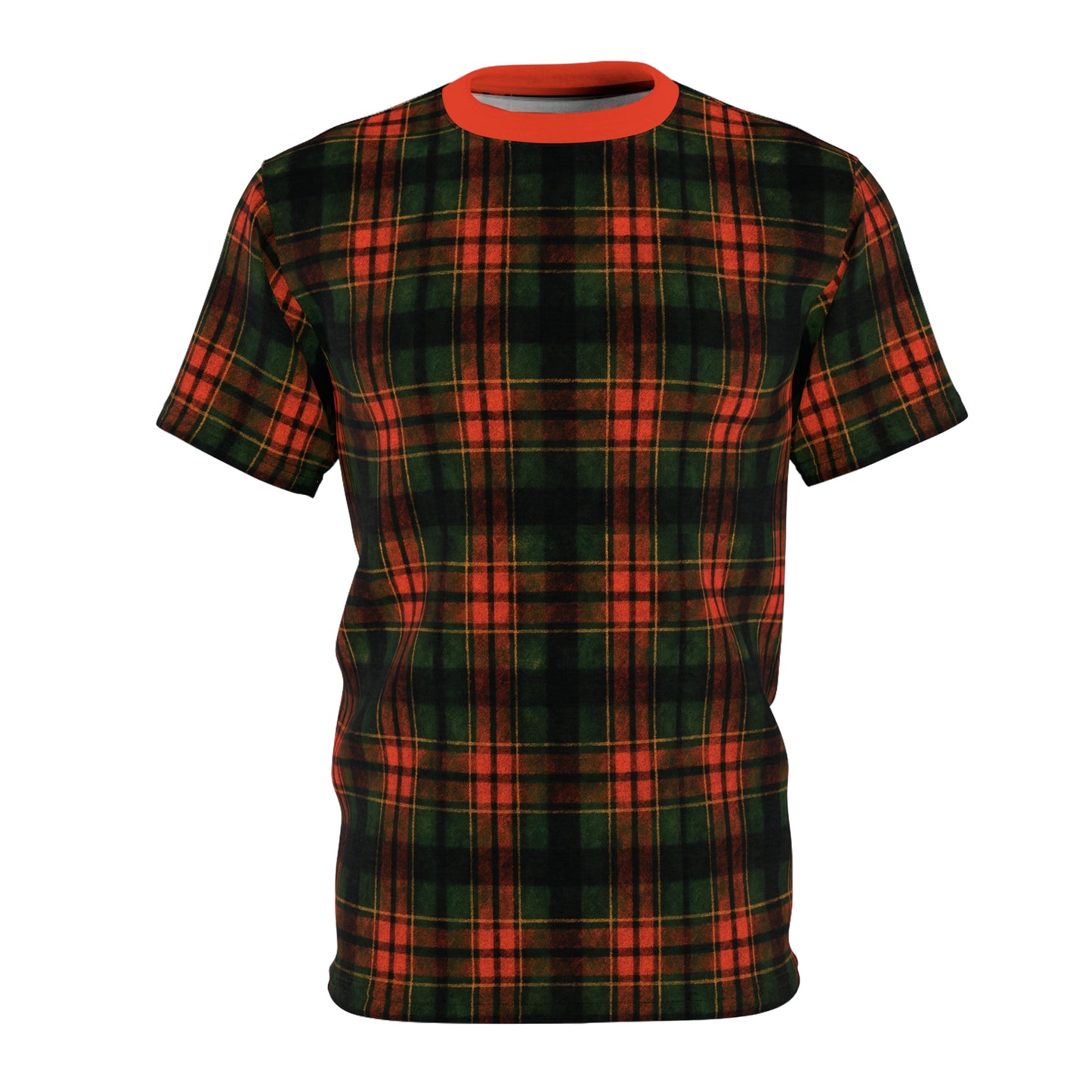 "Kilmor Brieve Tartan", Unisex Tee (Brieve Red Collar)
