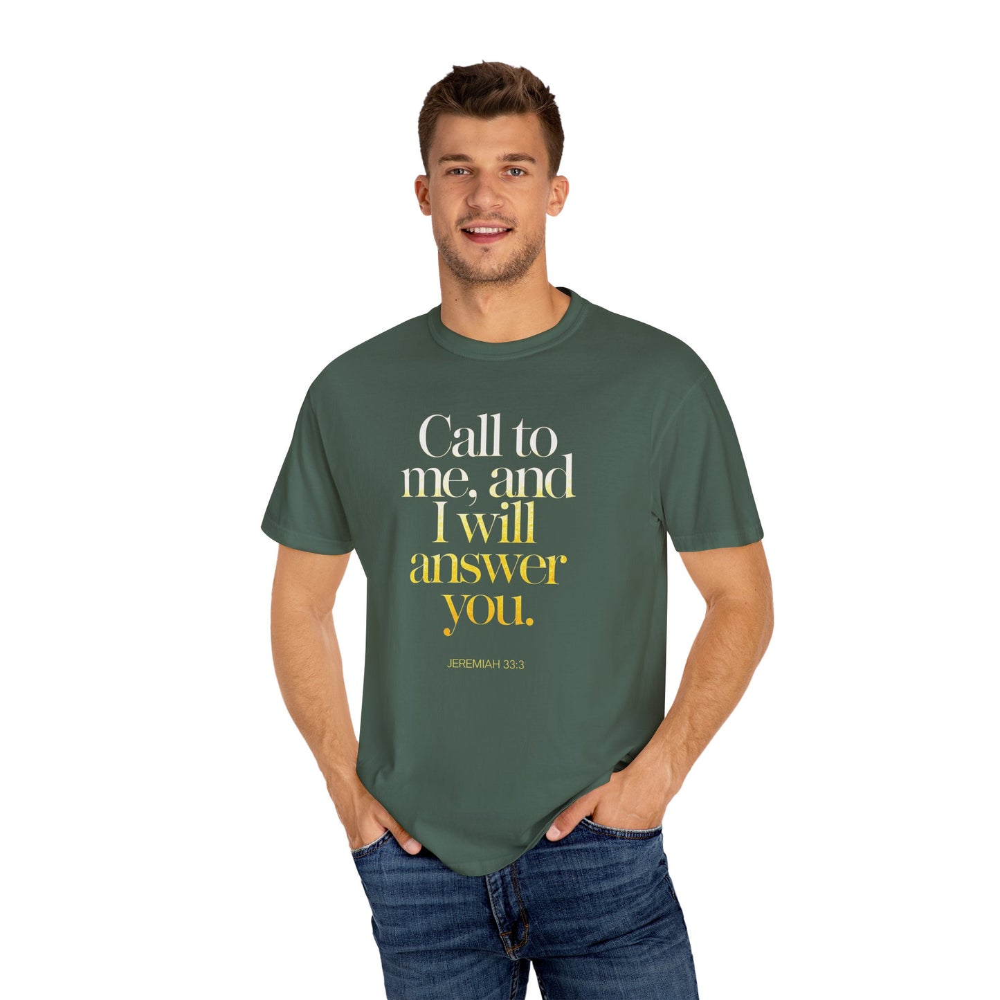 "Call to Me - Jeremiah 33:3" #02, Unisex T-shirt