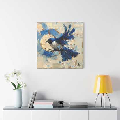 "Liberty Blue Bird", Fine Art Matte Canvas, Stretched, 1.25"