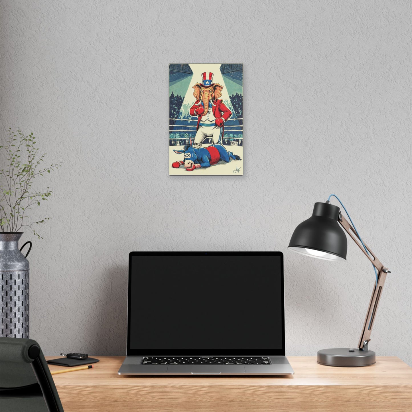 "Brutal Woke Knockout 2024", Stretched Classic Canvas Print