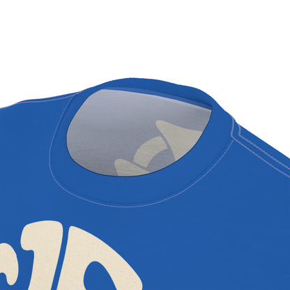 "Retro Jesus", Unisex T-shirt (Dark-Wash Denim)