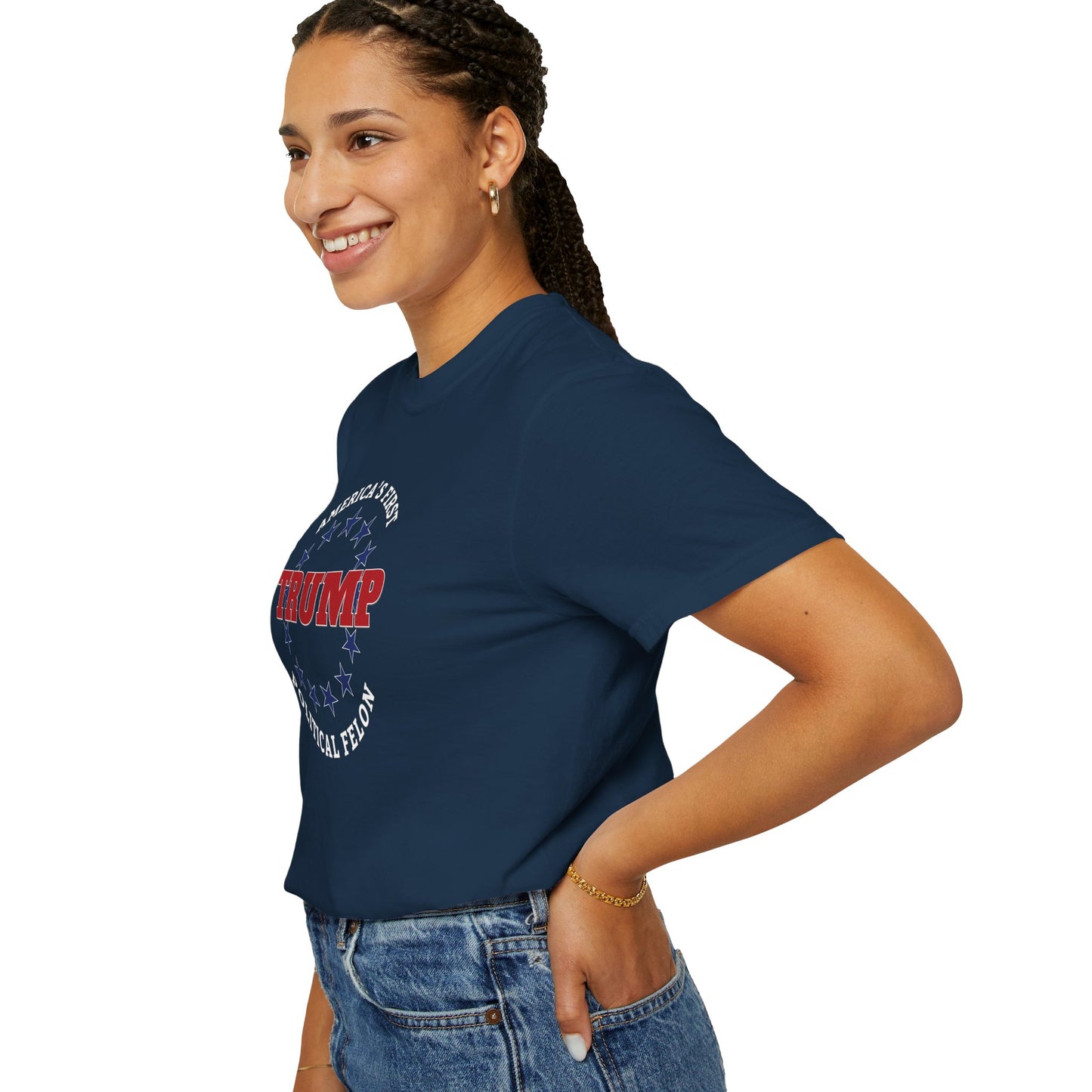 "Trump - America's First Political Felon", Unisex T-shirt
