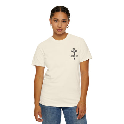 "Steadfast Cross in Black", Unisex T-shirt
