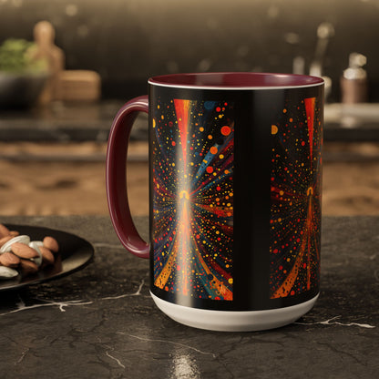 "Illuminated by Grace - 2 Corinthians 4:6", Colorful Mugs (11oz & 15oz)