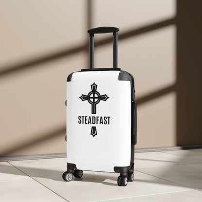 "Steadfast Cross", Suitcases (White)