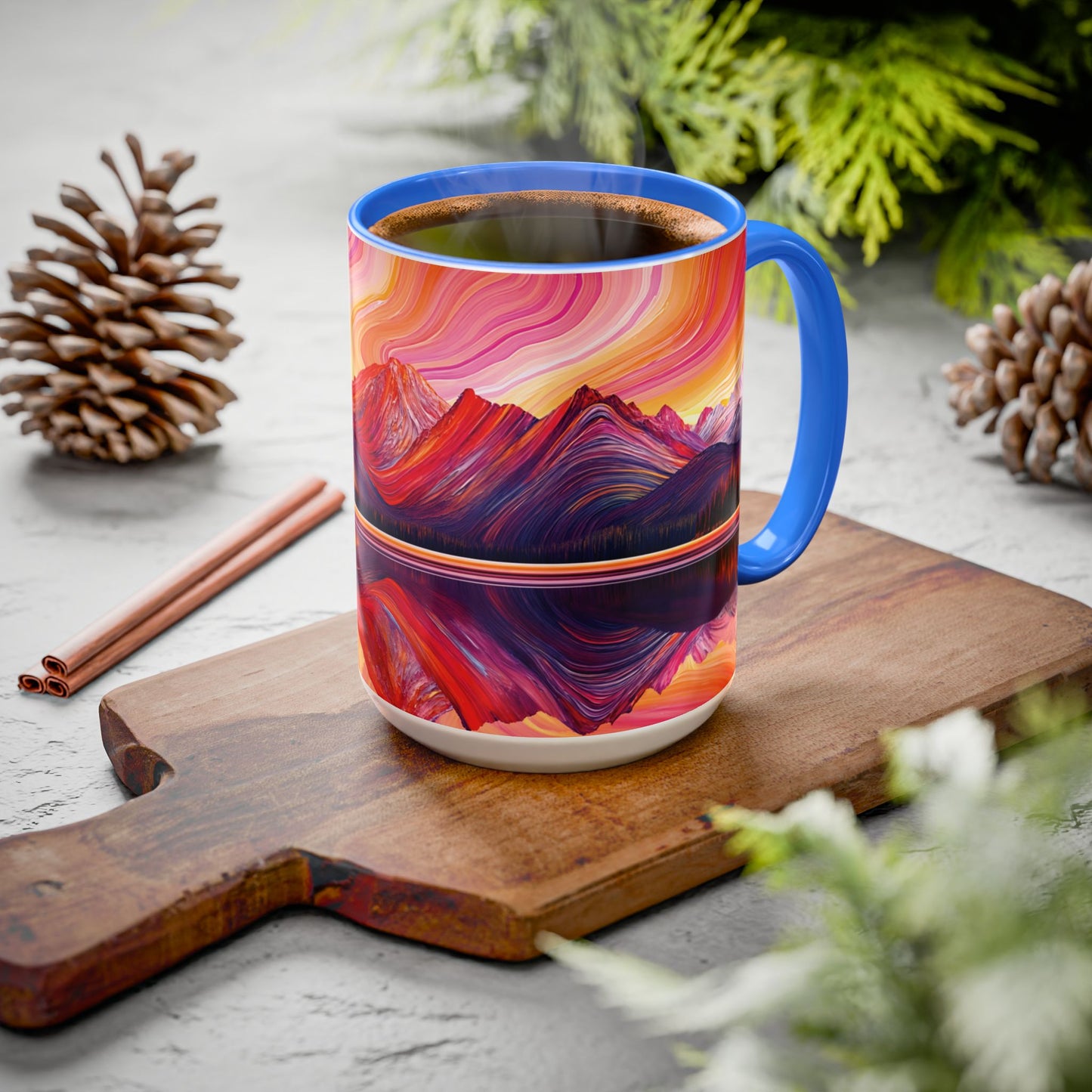 "For In Him All Things Were Created" Colossians 1:16 (NIV), Colorful Mugs (11oz & 15oz)