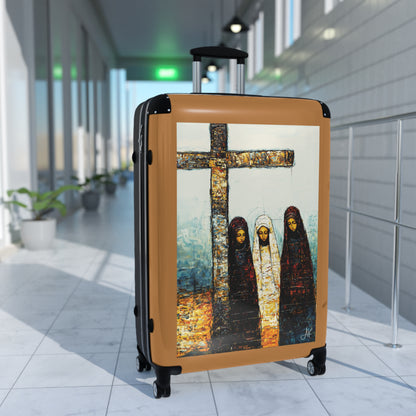 "At-the-Foot of the Cross - John 19:25", Suitcases (Light Brown)
