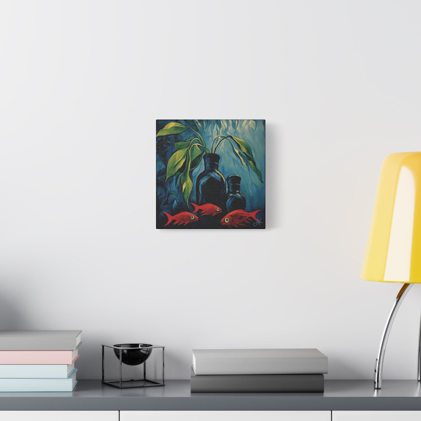"Still Life: Goldfish", Fine Art Matte Canvas, Stretched, 1.25"