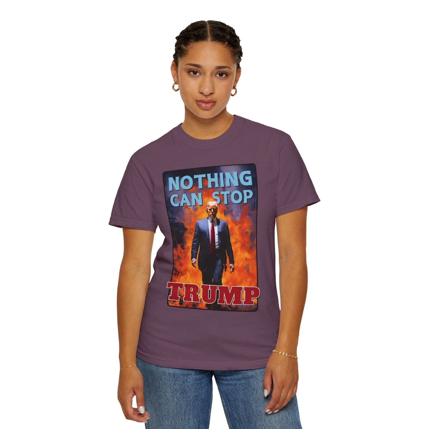 "Nothing Can Stop Trump", Unisex T-shirt (Dark Colors)