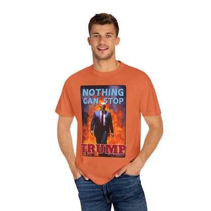 "Nothing Can Stop Trump", Unisex T-shirt (Dark Colors)