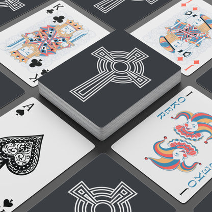 "A Simple High Cross", Christian Playing Cards (Hebridean Grey)