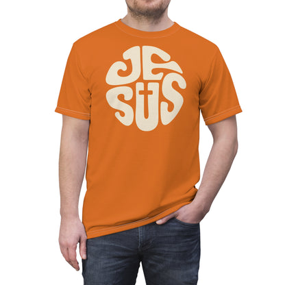 "Retro Jesus", Unisex T-shirt (Mango Tango)