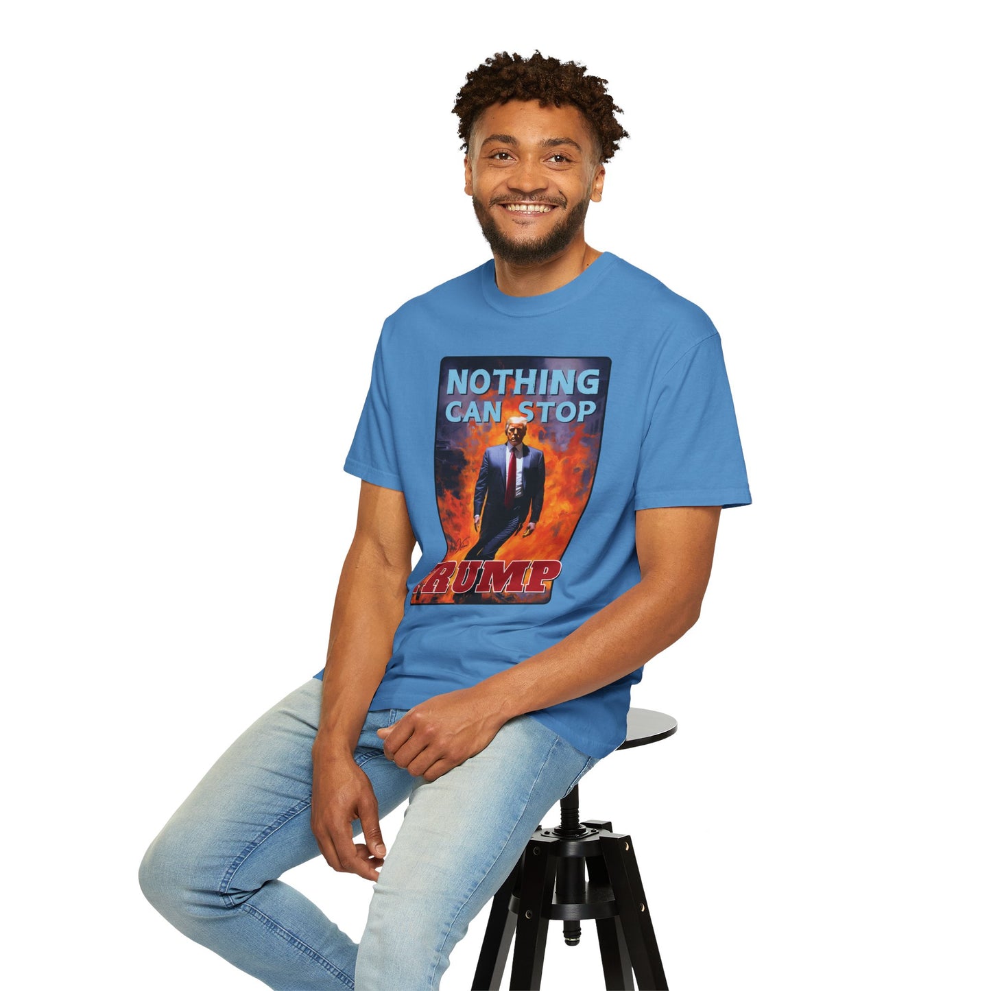 "Nothing Can Stop Trump", Unisex T-shirt (Light Colors)