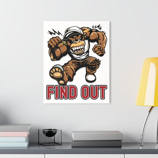 "Find Out", Acrylic Wall Prints (French Cleat Hanging) (Porcelain White)