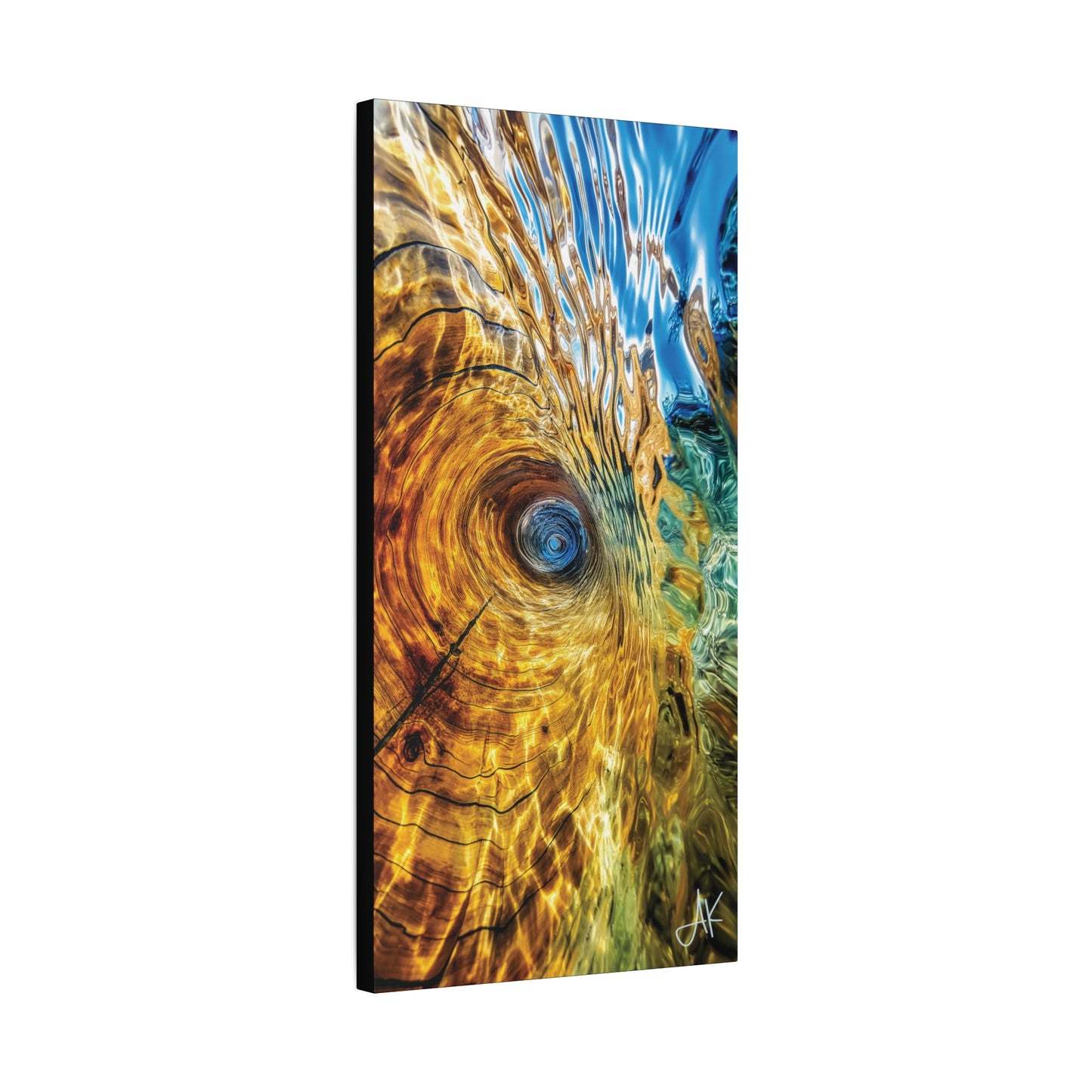 "Tide Hollow – Eye of the Coast", Fine Art Matte Canvas, Stretched, 1.25"