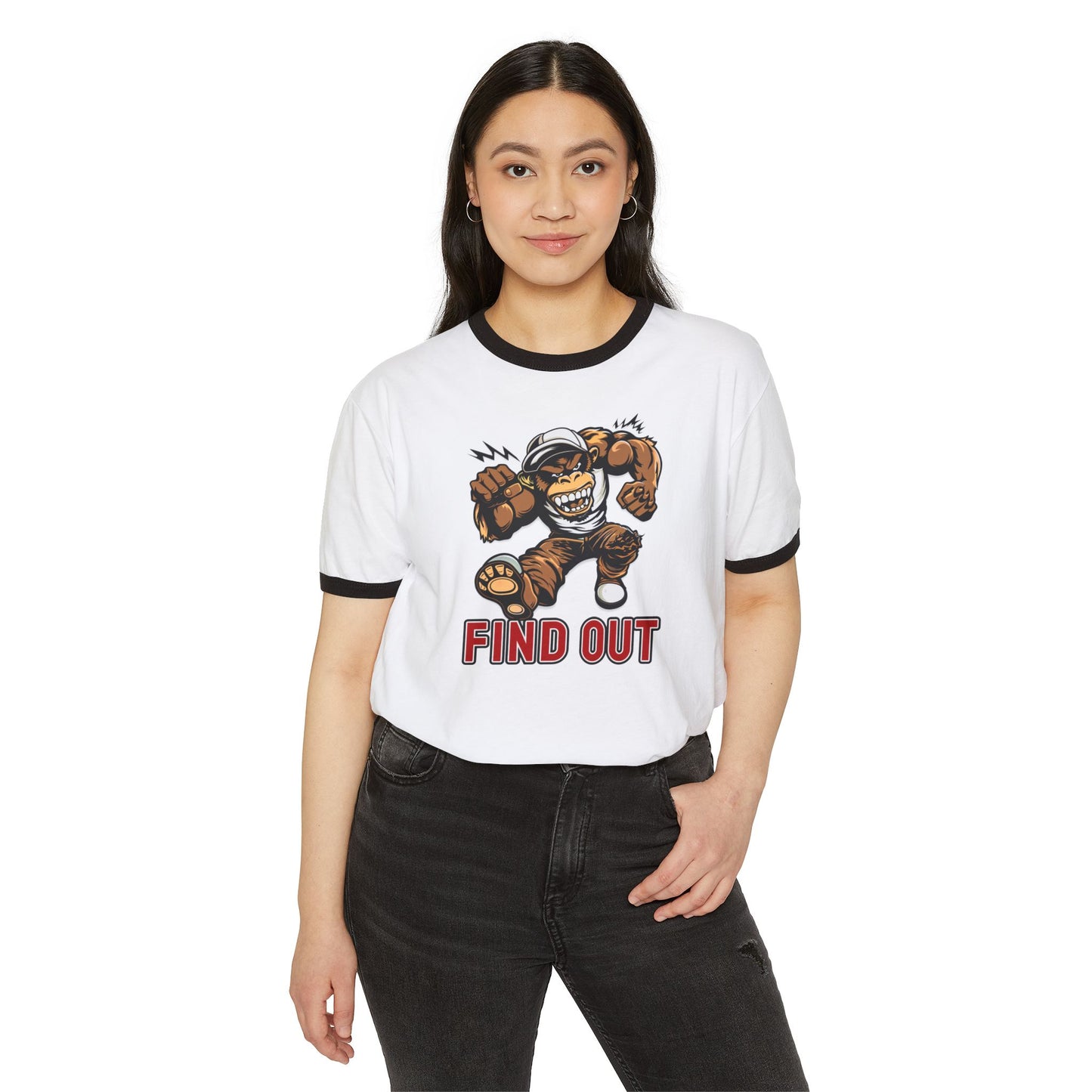 "Find Out" Unisex Cotton Ringer T-Shirt