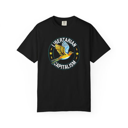 "Libertarian-Capitalism", Unisex T-shirt (Black)