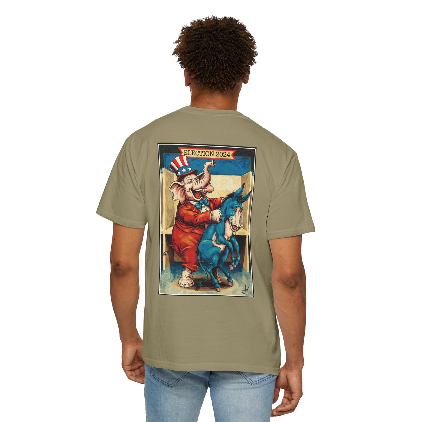 "MAGA Spanked the Donkeys 2024", Unisex T-shirt (Light Colors)