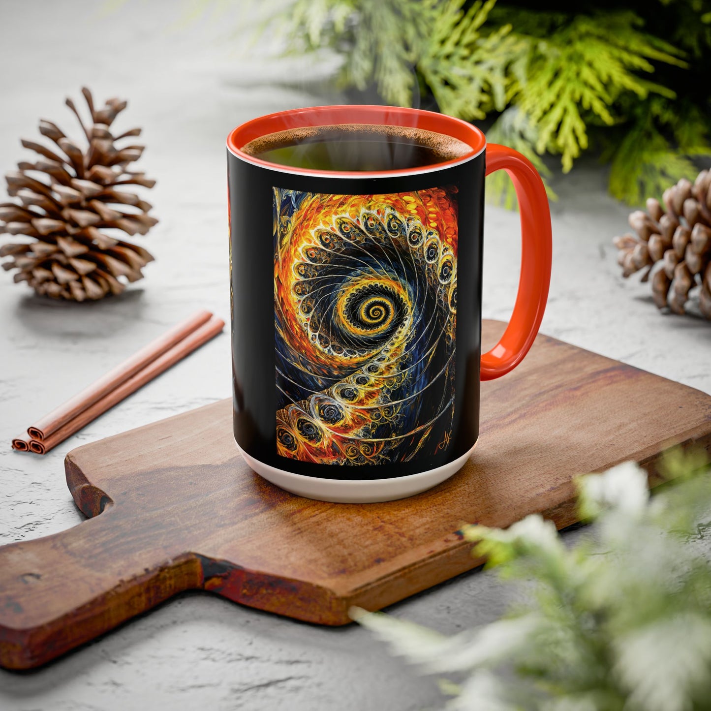 "Beauty of His Design", Colorful Mugs (11oz, 15oz)