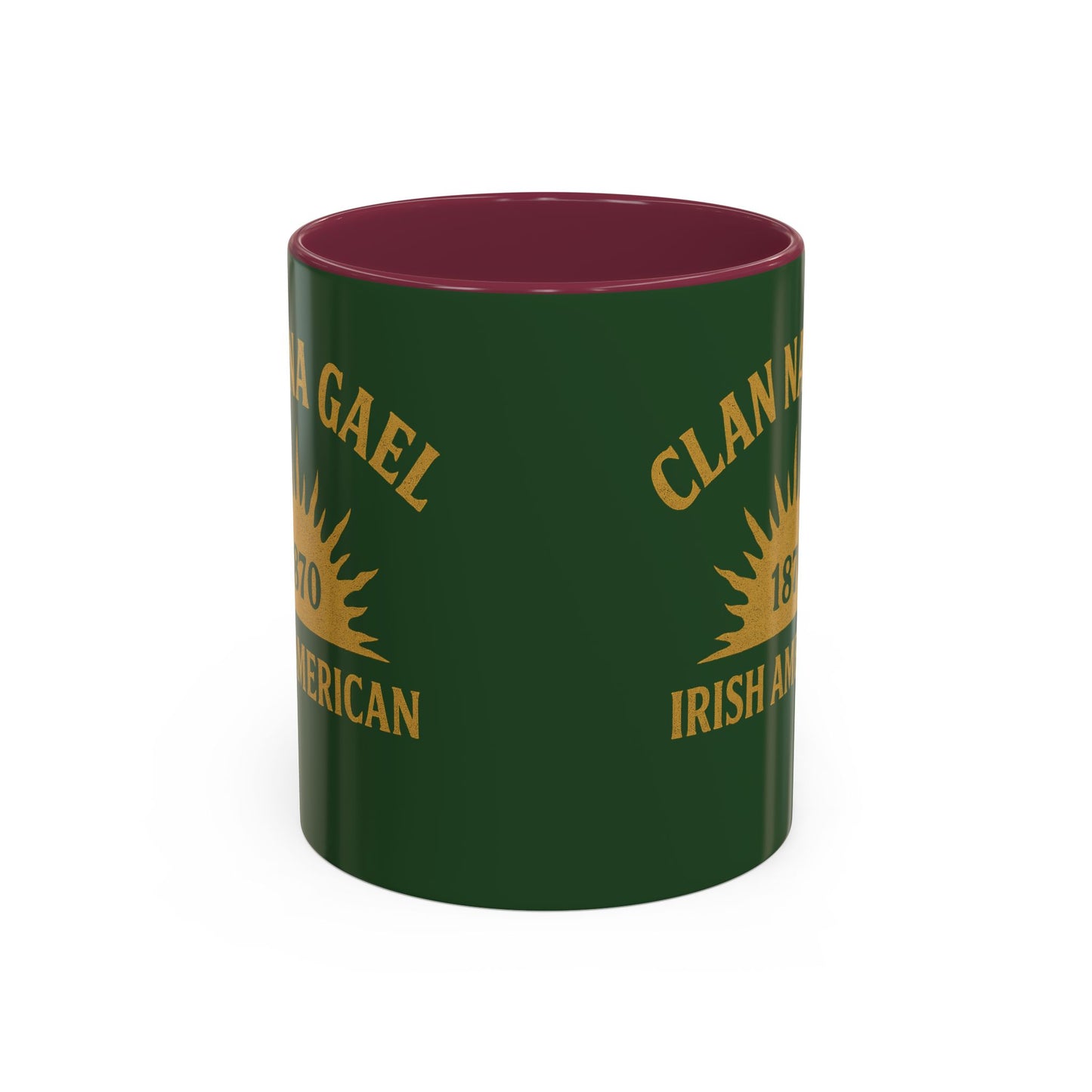 "Clan na Gael - Irish American", Colorful Mugs (11oz, 15oz) (Brithemain Green)
