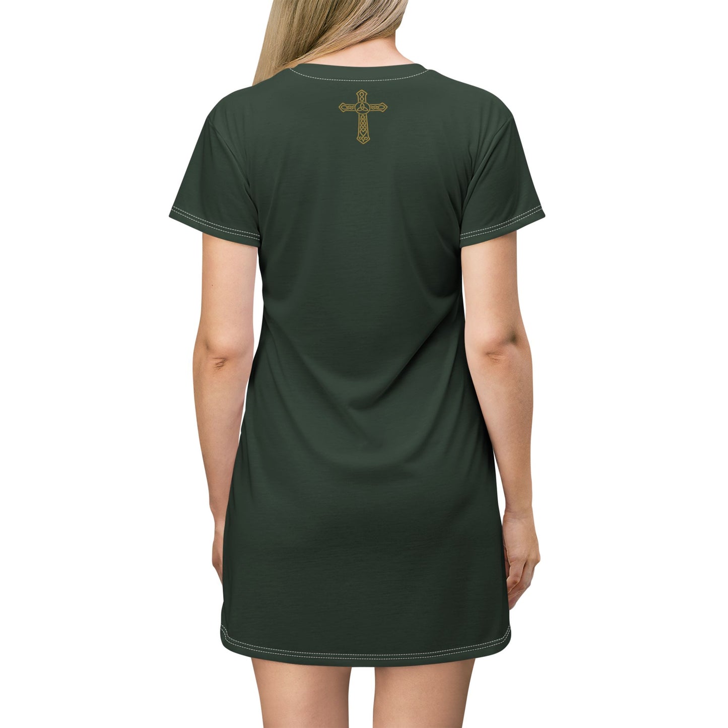 "Clan na Gael - Irish American", T-Shirt Dress (Fenian Green)