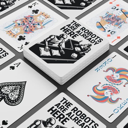 "The Robots Are Already Here", Cultural Playing Cards (Linen White)
