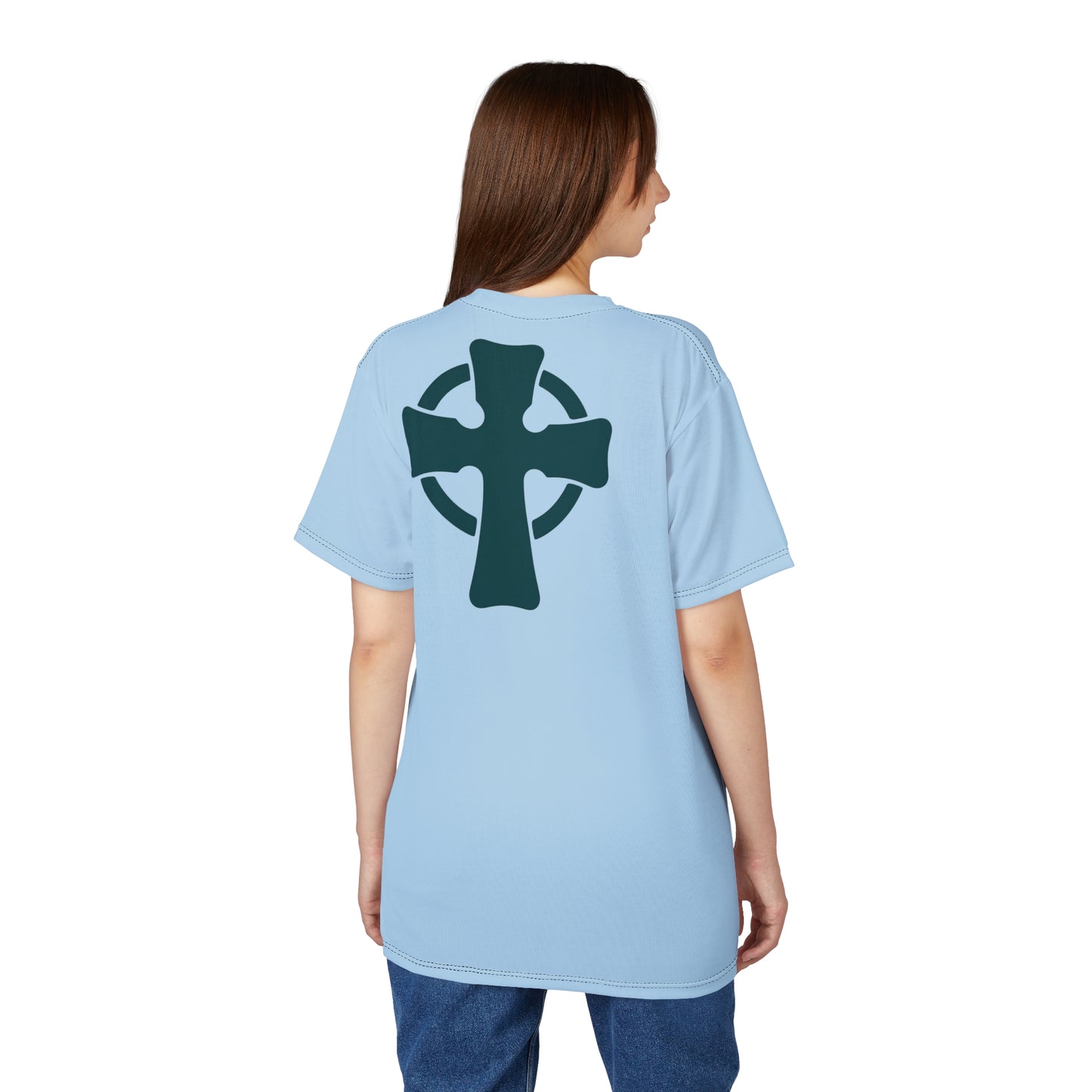"Retro Jesus", Unisex T-shirt (Arctic Paradise)