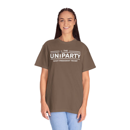"The Uniparty Shot President Trump" #03, Unisex T-shirt