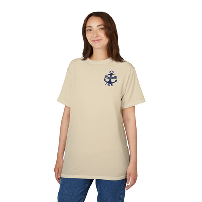 "USN Anchor", Unisex T-shirt (Canvas Sail)