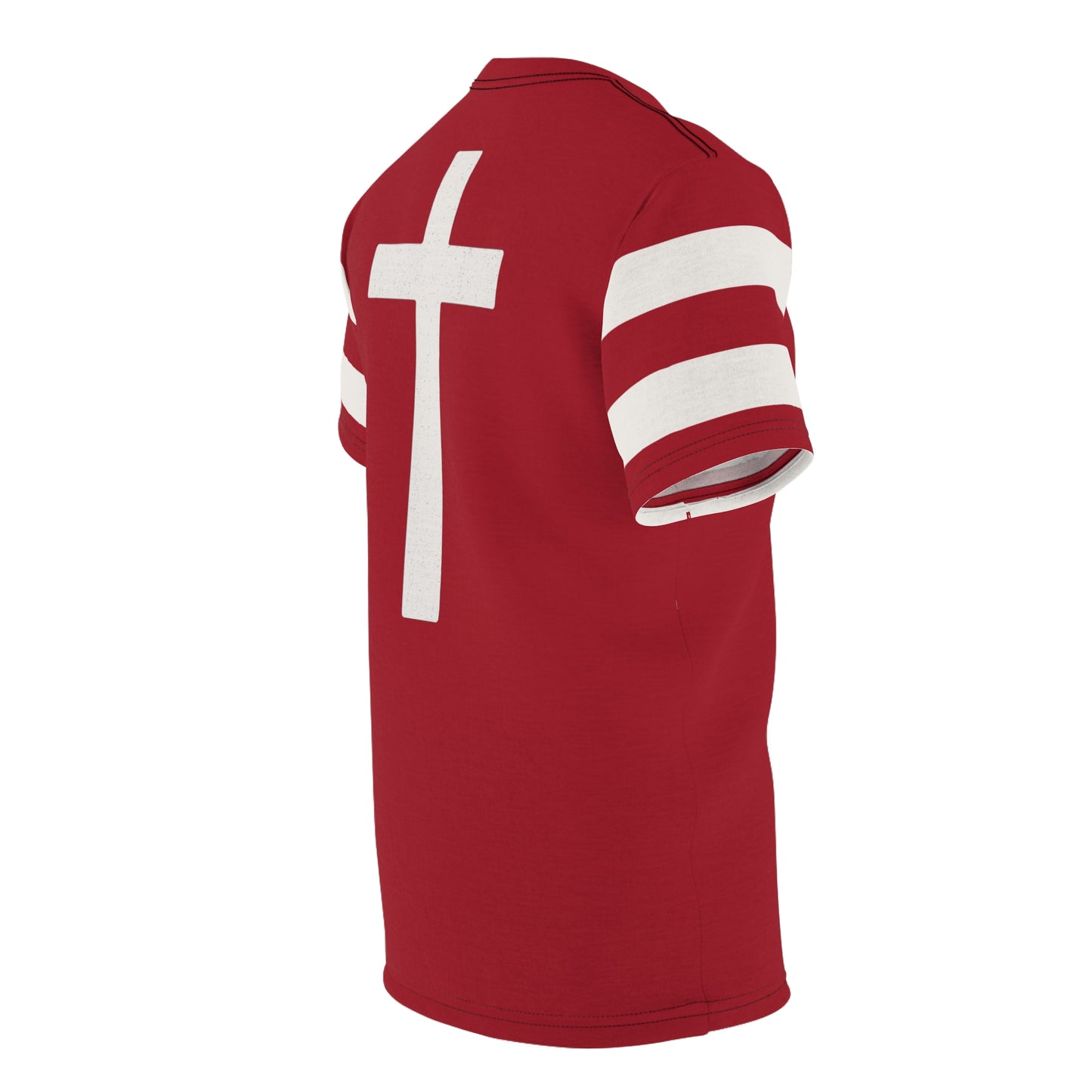 "Faith Overcomes Fear", Unisex Tee (Cherry Red)