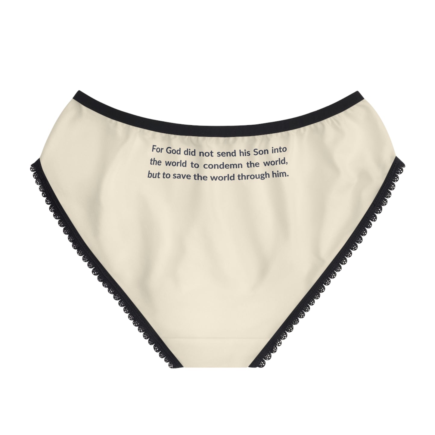 "Good News - John 3:17", Women's Briefs (Iced Almond)