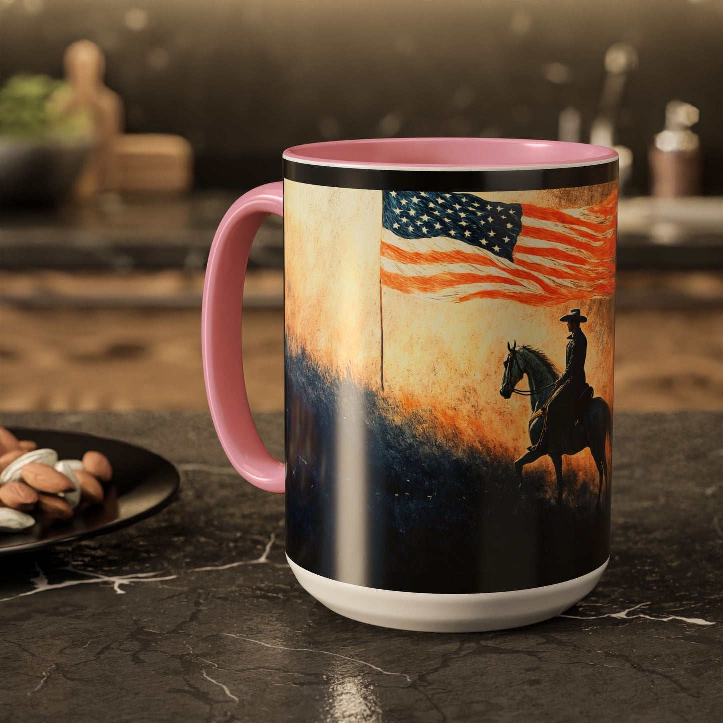 "Liberty under God", Colorful Mugs (11oz, 15oz)