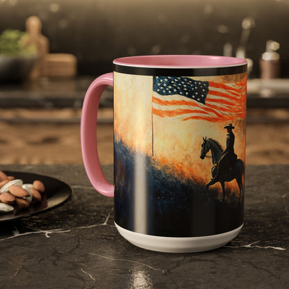"Liberty under God", Colorful Mugs (11oz, 15oz)